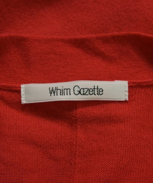 Whim Gazette（ウィムガゼット）カーディガン 赤 サイズ:F レディース/2200632737062