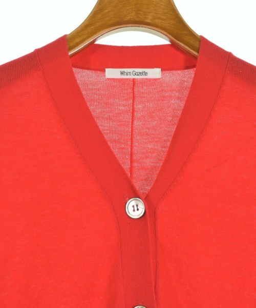 Whim Gazette（ウィムガゼット）カーディガン 赤 サイズ:F レディース/2200632737062