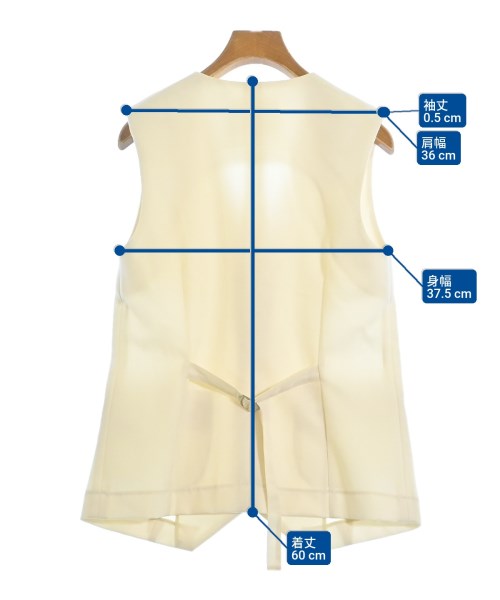 Whim Gazette（ウィムガゼット）ベスト 白 サイズ:F レディース/2200633564049