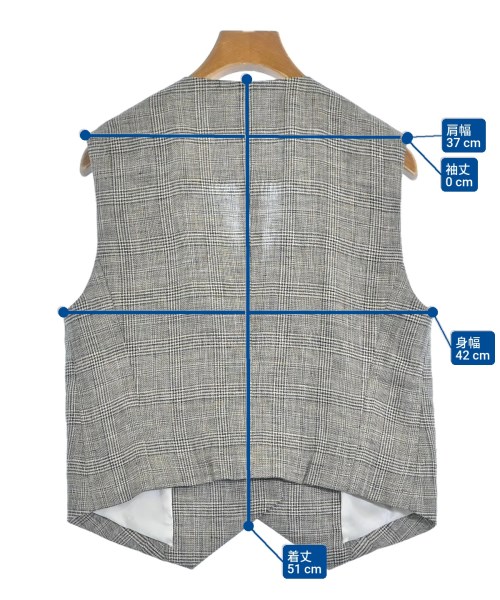 Whim Gazette（ウィムガゼット）ベスト グレー サイズ:F レディース/2200633564056