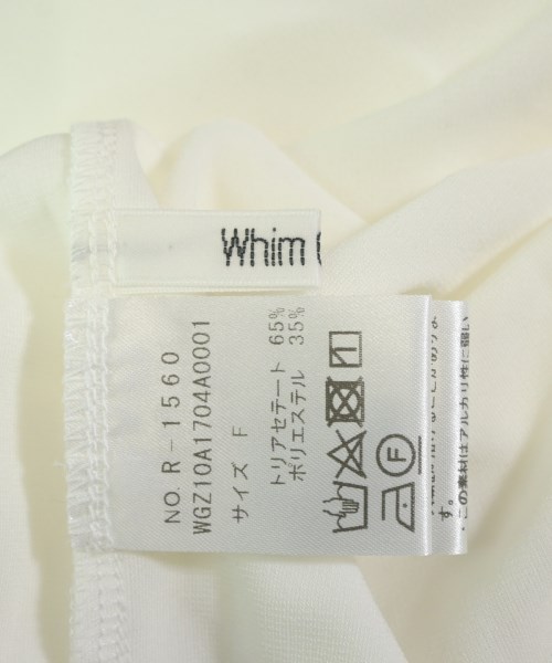 Whim Gazette（ウィムガゼット）Tシャツ・カットソー 白 サイズ:F レディース/2200638225051