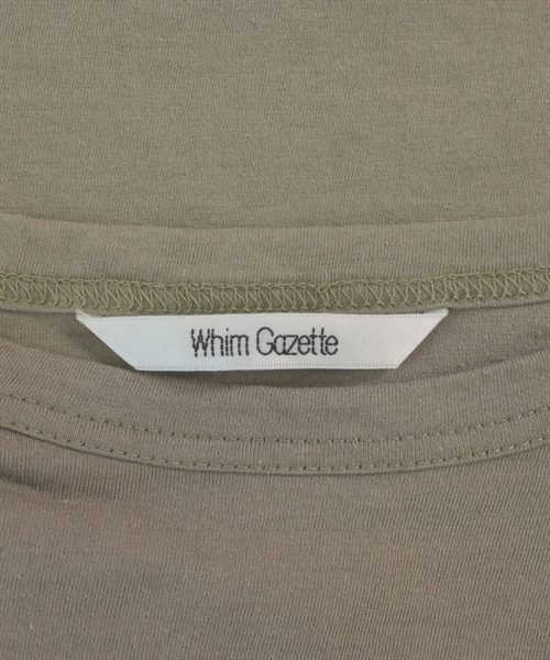 Whim Gazette（ウィムガゼット）Tシャツ・カットソー カーキ サイズ:F レディース/2200618973149
