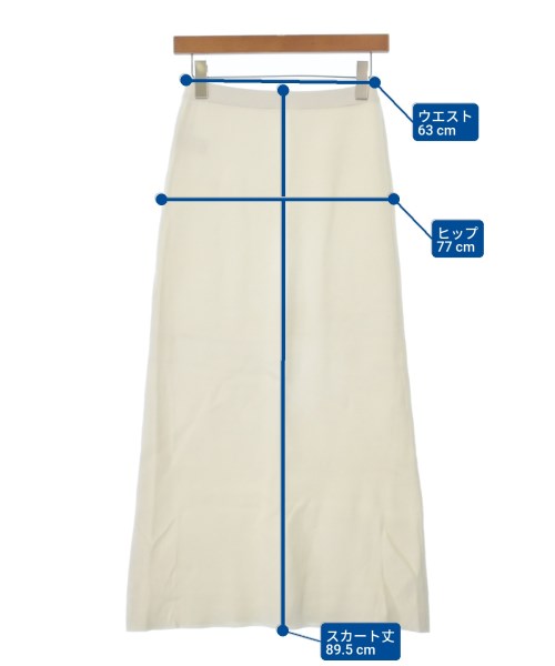 Whim Gazette（ウィムガゼット）ロング・マキシ丈スカート 白 サイズ:F レディース/2200641297106