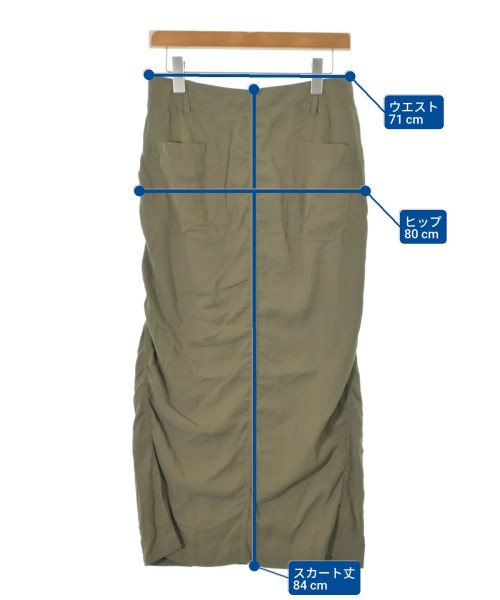 Whim Gazette（ウィムガゼット）ロング・マキシ丈スカート カーキ サイズ:38(M位) レディース/2200639474120