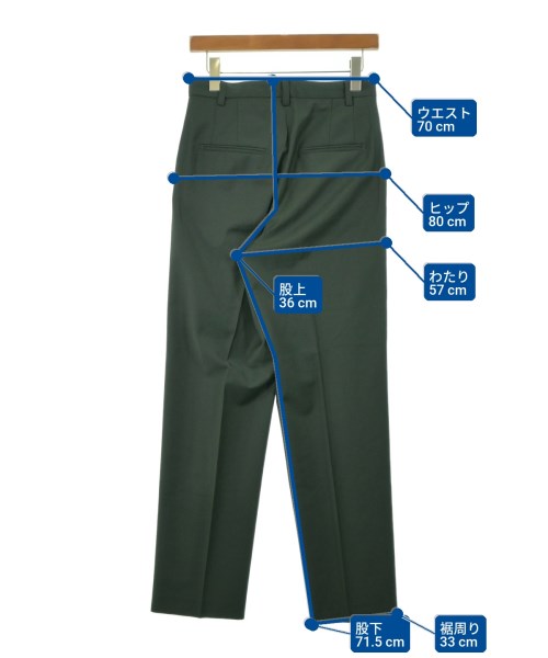 Whim Gazette（ウィムガゼット）スラックス 緑 サイズ:38(M位) レディース/2200632651030