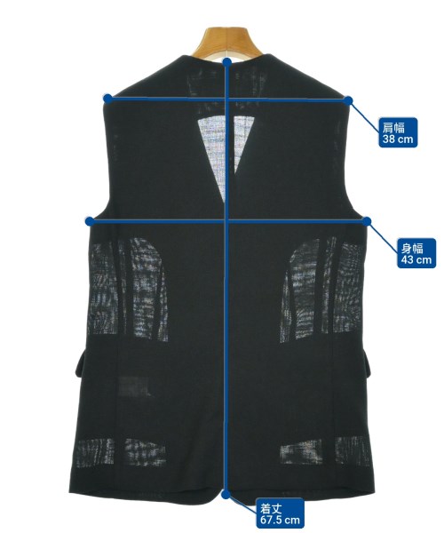 Whim Gazette（ウィムガゼット）ベスト 黒 サイズ:F レディース/2200642795038