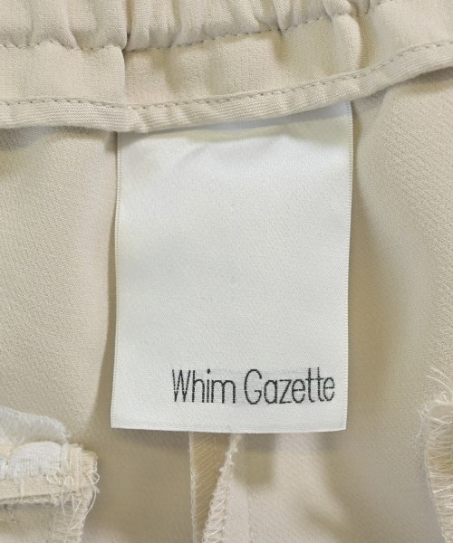 Whim Gazette（ウィムガゼット）スラックス ベージュ サイズ:36(S位) レディース/2200633868017