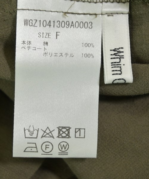 Whim Gazette（ウィムガゼット）シャツワンピース 茶 サイズ:F レディース/2200644739627