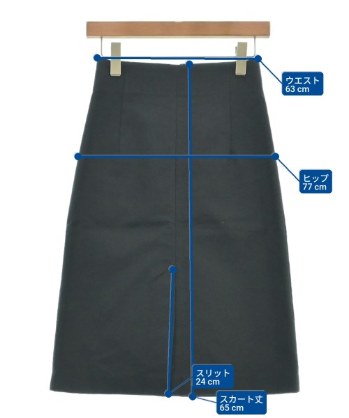 Whim Gazette（ウィムガゼット）ひざ丈スカート 黒 サイズ:36(S位) レディース/2200621666038