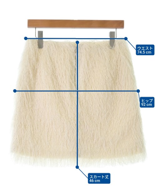 Whim Gazette（ウィムガゼット）ミニスカート 白 サイズ:F レディース/2200612135253