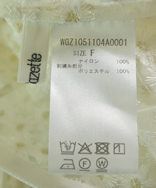Whim Gazette（ウィムガゼット）ブラウス 白 サイズ:F レディース/2200612135598