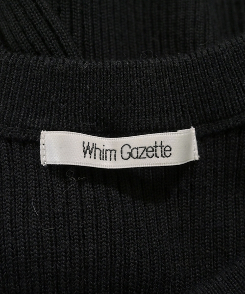 Whim Gazette（ウィムガゼット）ニット・セーター 黒 サイズ:F レディース/2200625741069
