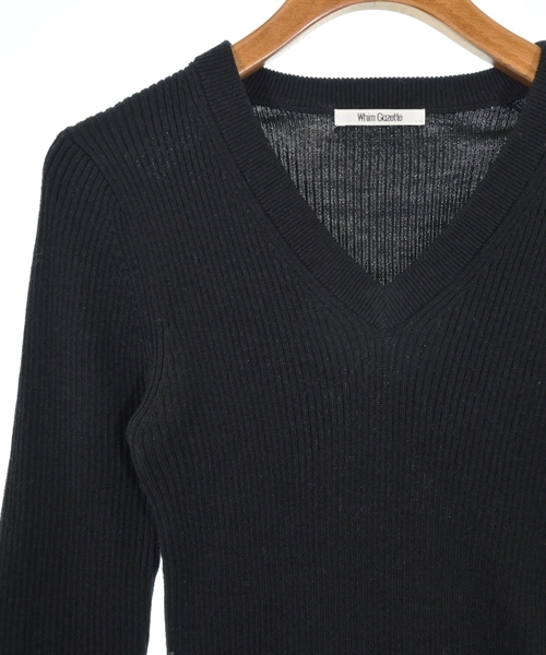 Whim Gazette（ウィムガゼット）ニット・セーター 黒 サイズ:F レディース/2200625741069