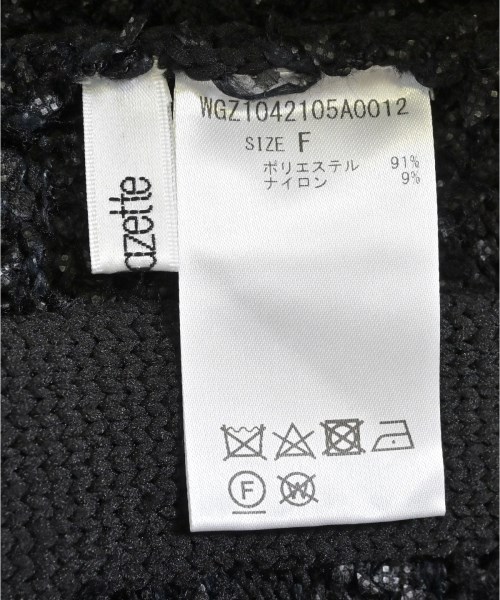 Whim Gazette（ウィムガゼット）ベスト/ノースリーブ 黒 サイズ:F レディース/2200617057154