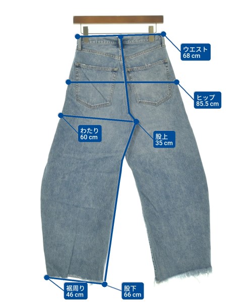 ･----･（・－－－－・）デニムパンツ 青 サイズ:36(S位) レディース/2200606711104