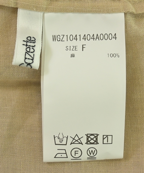 Whim Gazette（ウィムガゼット）ブラウス ベージュ サイズ:F レディース/2200601501243
