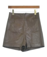 Whim Gazette（ウィムガゼット）ショートパンツ 茶 サイズ:F レディース/2200613310055
