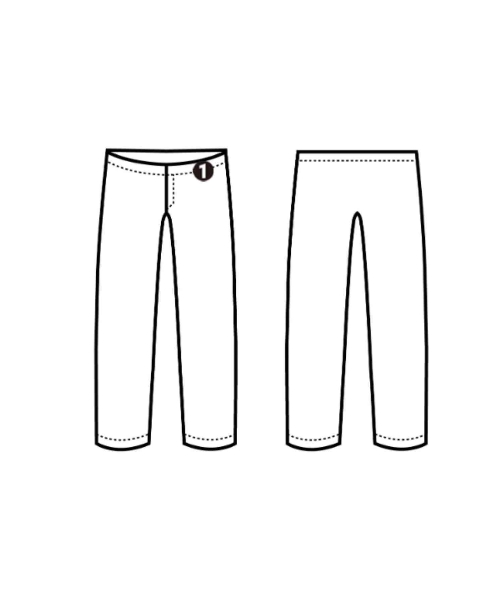 Whim Gazette（ウィムガゼット）スラックス 白 サイズ:36(S位) レディース/2200607840124