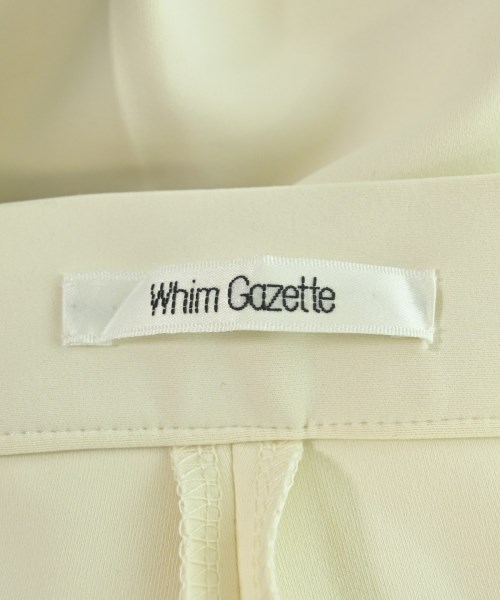 Whim Gazette（ウィムガゼット）スラックス 白 サイズ:36(S位) レディース/2200607840124