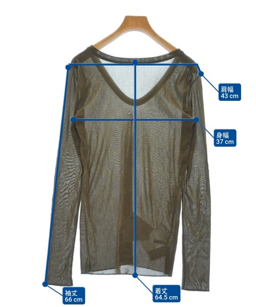 Whim Gazette（ウィムガゼット）Tシャツ・カットソー カーキ サイズ:F レディース/2200610429088