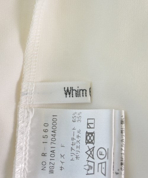 Whim Gazette（ウィムガゼット）Tシャツ・カットソー 白 サイズ:F レディース/2200612868069