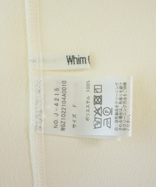 Whim Gazette（ウィムガゼット）ブラウス 白 サイズ:F レディース/2200610926181