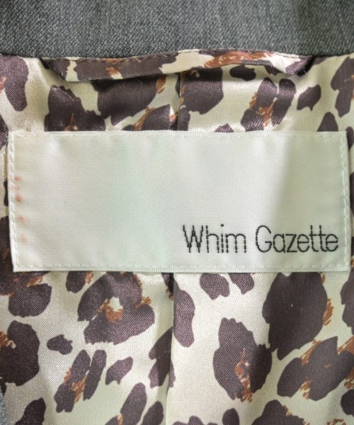 Whim Gazette（ウィムガゼット）テーラードジャケット グレー サイズ:F レディース/2200671425012