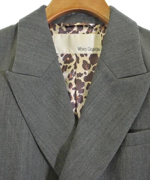 Whim Gazette（ウィムガゼット）テーラードジャケット グレー サイズ:F レディース/2200671425012