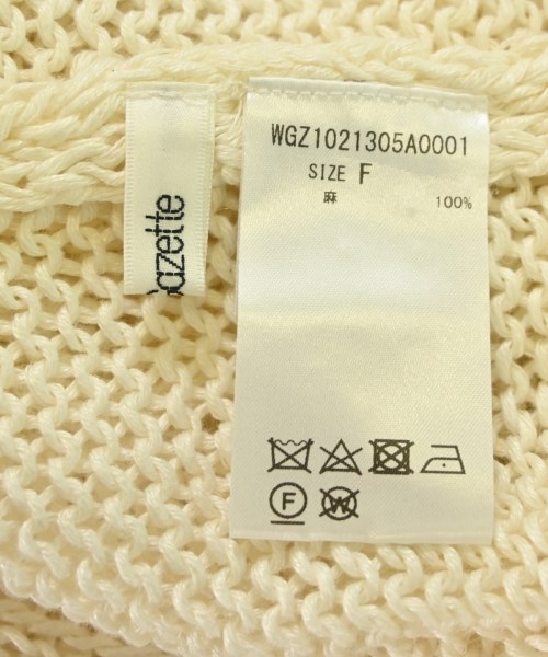 Whim Gazette（ウィムガゼット）ニット・セーター 白 サイズ:F レディース/2200678309018