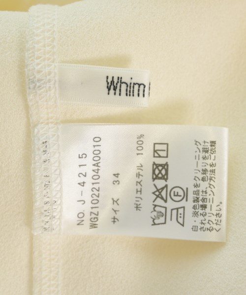 Whim Gazette（ウィムガゼット）Tシャツ・カットソー 白 サイズ:34(XS位) レディース/2200674035027