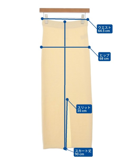 Whim Gazette（ウィムガゼット）ロング・マキシ丈スカート 白 サイズ:F レディース/2200672818073