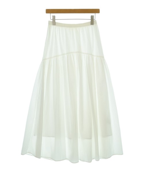 Whim Gazette(ウィムガゼット)ロング・マキシ丈スカート 白 サイズ:F/2200675629157