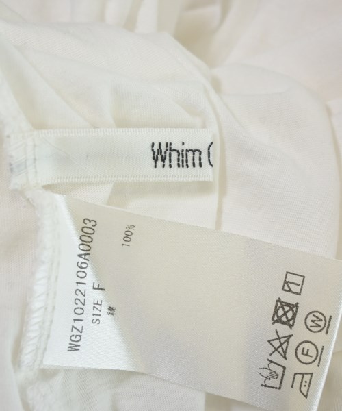 Whim Gazette（ウィムガゼット）Tシャツ・カットソー 白 サイズ:F レディース/2200687860128