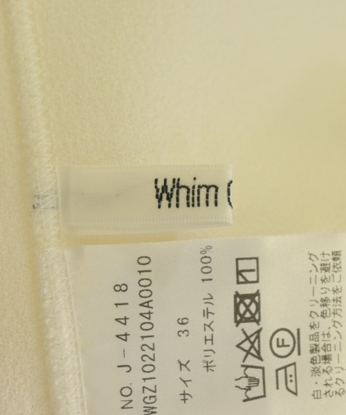 Whim Gazette（ウィムガゼット）Tシャツ・カットソー 白 サイズ:36(S位) レディース/2200689724138