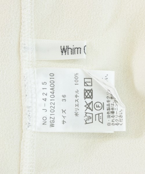 Whim Gazette（ウィムガゼット）Tシャツ・カットソー 白 サイズ:36(S位) レディース/2200694358045