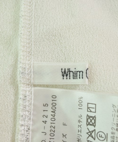 Whim Gazette（ウィムガゼット）カジュアルシャツ 白 サイズ:F レディース/2200693024040