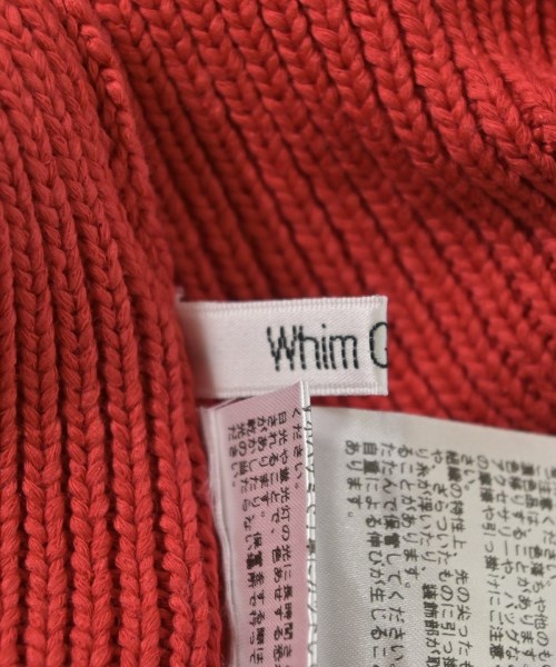 Whim Gazette（ウィムガゼット）ニット・セーター 赤 サイズ:F レディース/2200676431216