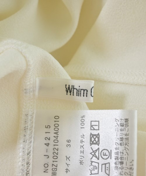 Whim Gazette（ウィムガゼット）Tシャツ・カットソー 白 サイズ:36(S位) レディース/2200695315030