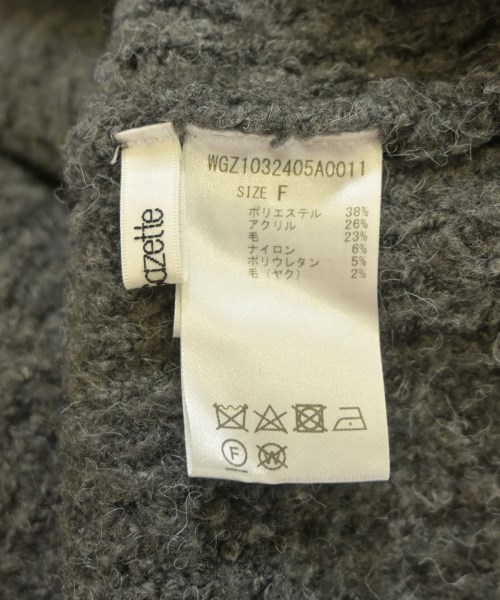 Whim Gazette（ウィムガゼット）ニット・セーター グレー サイズ:F レディース/2200644319119