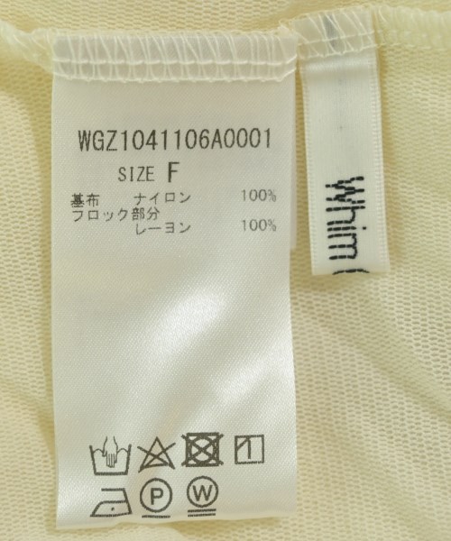 Whim Gazette（ウィムガゼット）Tシャツ・カットソー 白 サイズ:F レディース/2200649057306