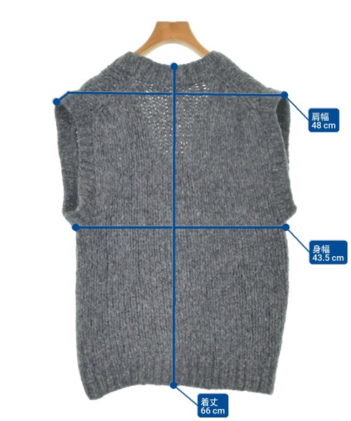 Whim Gazette（ウィムガゼット）ニット・セーター グレー サイズ:F レディース/2200649373086