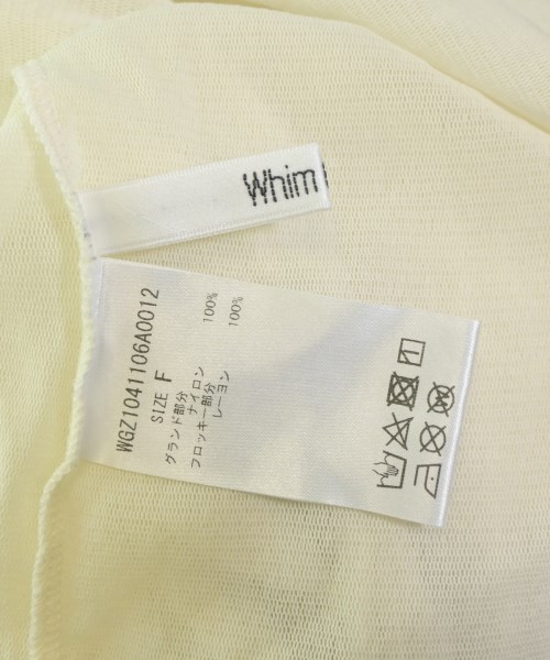 Whim Gazette（ウィムガゼット）Tシャツ・カットソー 白 サイズ:F レディース/2200647669068