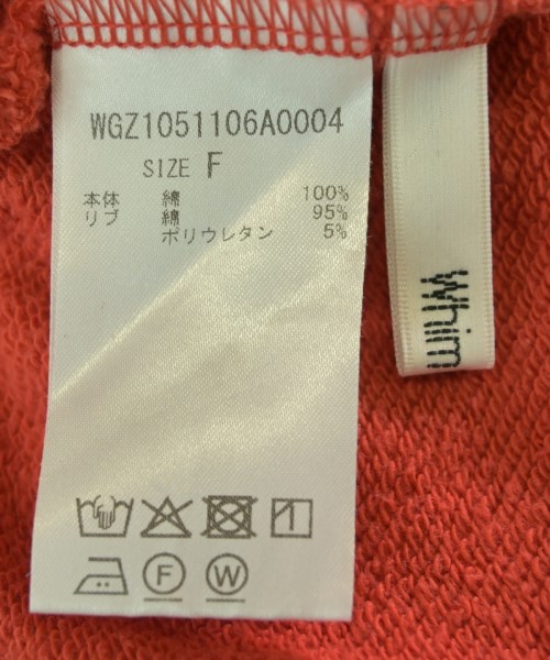 Whim Gazette（ウィムガゼット）スウェット 赤 サイズ:F レディース/2200653648064