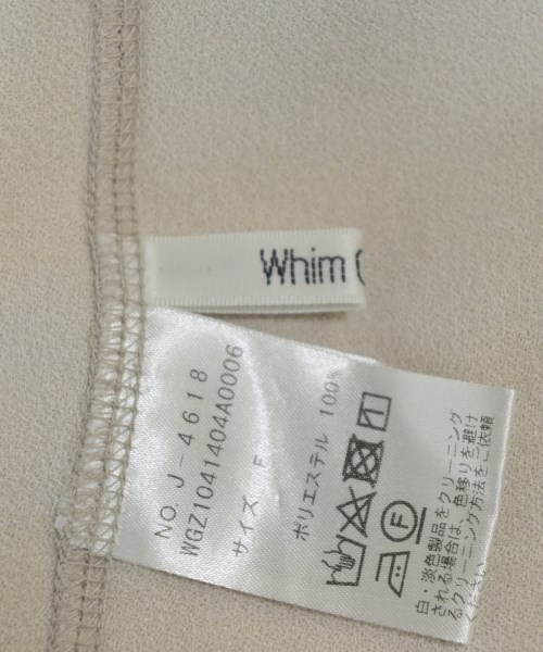 Whim Gazette（ウィムガゼット）ブラウス ベージュ サイズ:F レディース/2200653804187