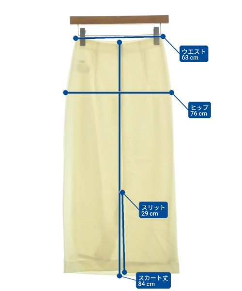 Whim Gazette（ウィムガゼット）ロング・マキシ丈スカート 白 サイズ:36(S位) レディース/2200659153050