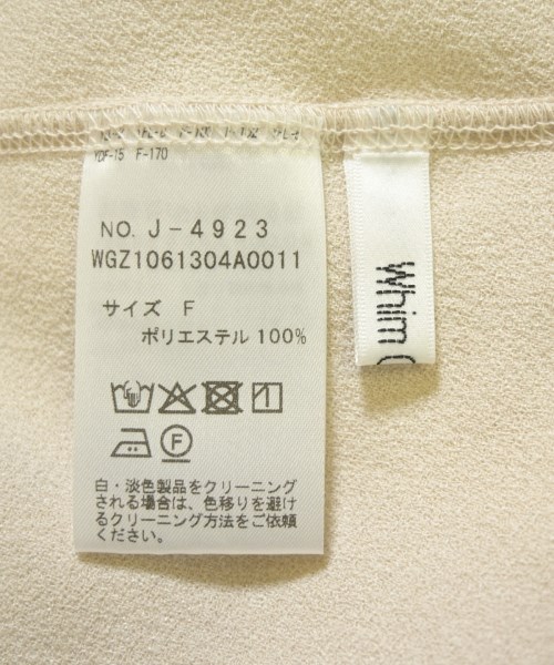 Whim Gazette（ウィムガゼット）Tシャツ・カットソー ベージュ サイズ:F レディース/2200704521155