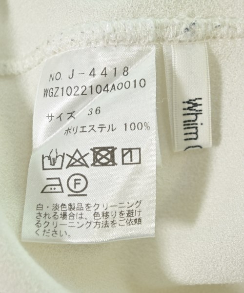 Whim Gazette（ウィムガゼット）Tシャツ・カットソー 白 サイズ:36(S位) レディース/2200706375114