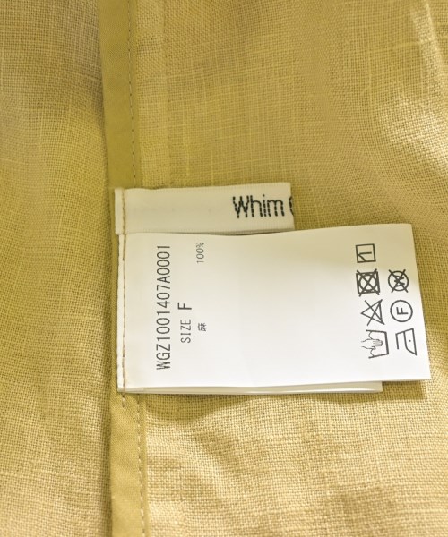 Whim Gazette（ウィムガゼット）テーラードジャケット 黄 サイズ:F レディース/2200709705086