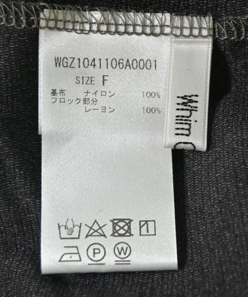 Whim Gazette（ウィムガゼット）Tシャツ・カットソー 黒 サイズ:F レディース/2200710321169