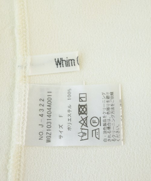 Whim Gazette（ウィムガゼット）Tシャツ・カットソー 白 サイズ:F レディース/2200710321206